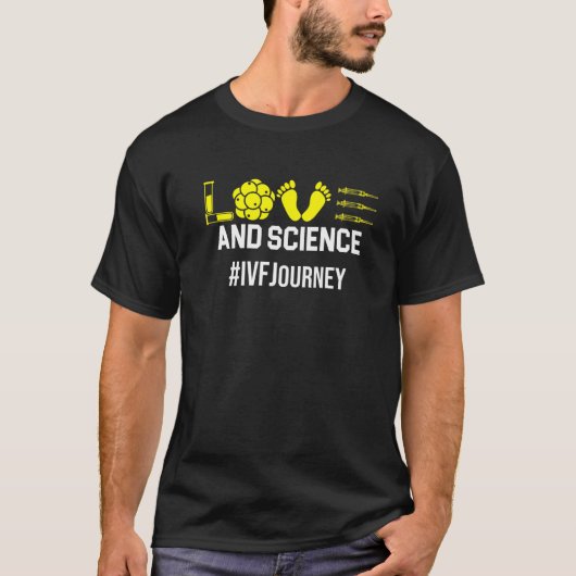 Ivf Warrior Dad Ma Science Transfer Day Infertili T-shirt (Voorkant)