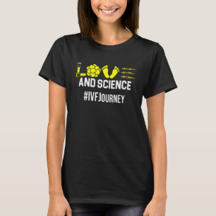 Ivf Warrior Dad Ma Science Transfer Day Infertili T-shirt