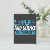 IVF Warrior Science Transfer Day Infertiliteit Briefkaart (Staand voorkant)
