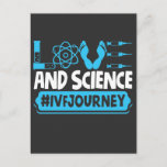 IVF Warrior Science Transfer Day Infertiliteit Briefkaart<br><div class="desc">Dit IVF Warrior Design is het perfecte cadeau voor de onvruchtbaarheid van de dag van overdracht met de quote Love Science.</div>