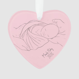 IVF Wonderbaby Meisje Roze Ornament – Regenboog Ba