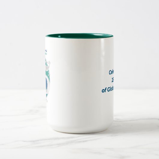 IVH 25e Jubileum tweekleurige Mok - Hunter Green (Center)