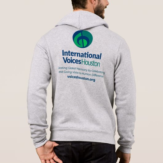 IVH Logo Hoodie met rits (Achterkant)
