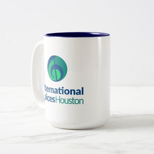 IVH Logo Mok - Two Tone - Navy (Voorkant links)