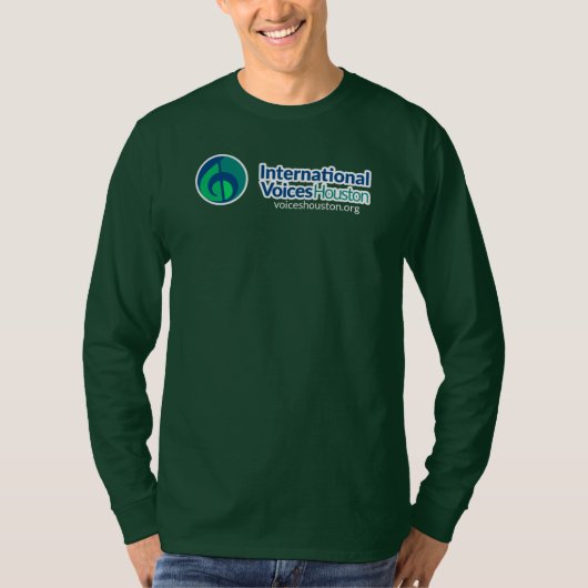 IVH Logo T-shirt met lange mouwen - Bos (Voorkant)