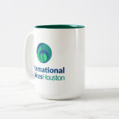 IVH Logo tweekleurige Mok - Hunter Green (Voorkant links)