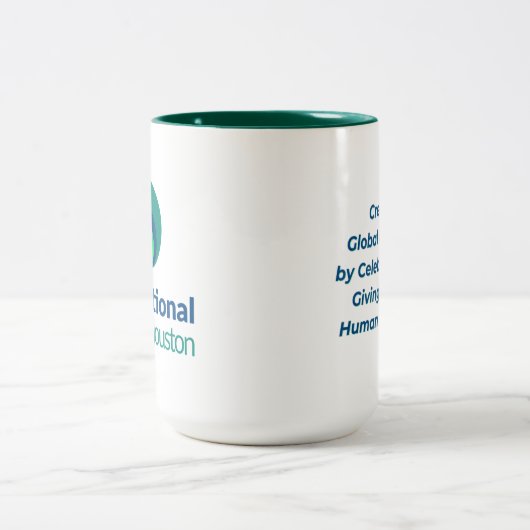 IVH Logo tweekleurige Mok - Hunter Green (Center)