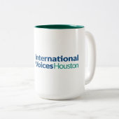 IVH Logo tweekleurige Mok - Hunter Green (Voorkant rechts)