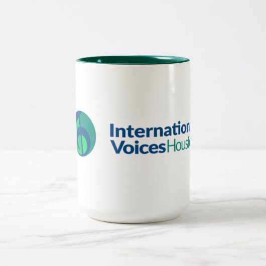 IVH Logo tweekleurige Mok - Hunter Green (Center)