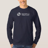 IVH T-shirt met lange mouwen (witte Logo on Navy) (Voorkant)