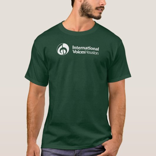 IVH T-shirt (witte Logo - diep bos) (Voorkant)