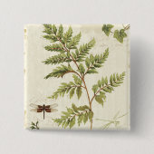 Ivies en Ferns Vierkante Button 5,1 Cm (Voorkant)