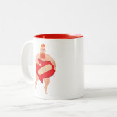 Ivo Curassaum Tweekleurige Koffiemok (Voorkant links)