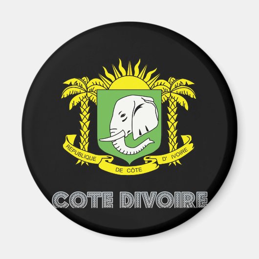 Ivoiriaans embleem magneet (Voorkant)