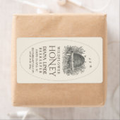 Ivoor 16oz Queenline Honey Label  Skep V3 (Insitu)