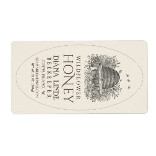 Ivoor 16oz Queenline Honey Label  Skep V3