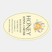 Ivoor 24 oz Queen-line Honey Label (Voorkant)