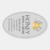 Ivoor 24 oz Queen-line Honey Label (Voorkant)