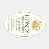 Ivoor 24 oz Queen-line Honey Label (Voorkant)