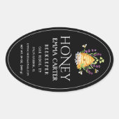 Ivoor 24 oz Queen-line Honey Label (Voorkant)