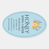 Ivoor 24 oz Queen-line Honey Label (Voorkant)