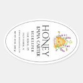 Ivoor 24 oz Queen-line Honey Label (Voorkant)