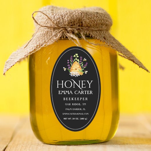 Ivoor 24 oz Queen-line Honey Label