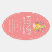 Ivoor 24 oz Queen-line Honey Label (Voorkant)