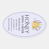 Ivoor 24 oz Queen-line Honey Label (Voorkant)