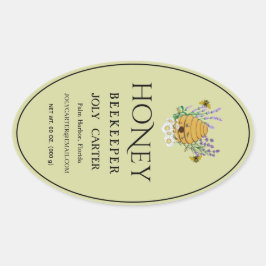 Ivoor 24 oz Queenline honingpot label
