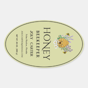 Ivoor 24 oz Queenline honingpot label