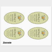 Ivoor 24 oz Queenline honingpot label (Vel)