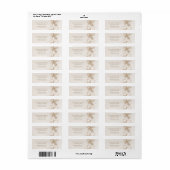 Ivoor 3D Bloemen Rozen Bruiloft Etiket (Full Sheet)