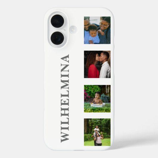 Ivoor 4-Afbeeldingen design persoonlijk Case-Mate iPhone Case (Achterkant)