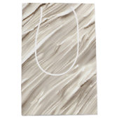 Ivoor Abstract gestructureerd ontwerp Medium Cadeauzakje (Voorkant)