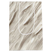 Ivoor Abstract gestructureerd ontwerp Medium Cadeauzakje (Achterkant)