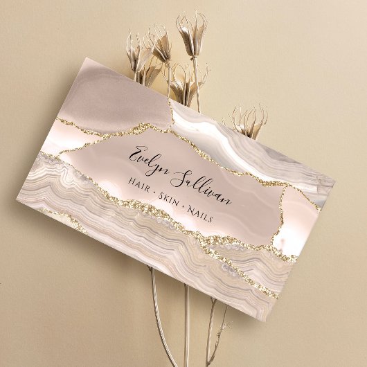 ivoor-agate achtergrondvisitekaartje visitekaartje