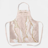 ivoor agate schoonheidsberoeps apron schort (Voorkant)