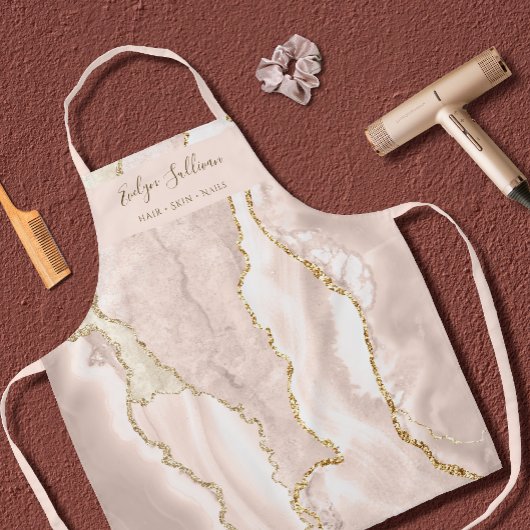 ivoor agate schoonheidsberoeps apron schort