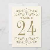  Ivoor Antiek Goud Bloei Tafelnummer (Achterkant)