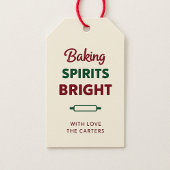 Ivoor Baking Spirits Bright Christmas Gift Label Cadeaulabel