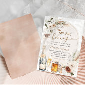 Ivoor Beige Boho Sip Sip Hooray Koppel Bruiloft Kaart
