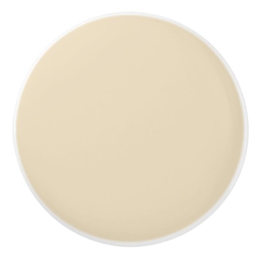 Ivoor Beige Keramische Knop (Voorkant)