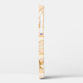 Ivoor Beige: Luxe bloemenpatroon. Case-Mate iPhone Case (Achterkant / Links)