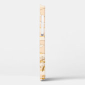 Ivoor Beige: Luxe Bloemmotief. Case-Mate iPhone Case (Achterkant / Links)
