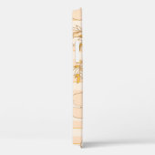 Ivoor Beige: Luxe Bloemmotief. Case-Mate iPhone Case (Achterkant / Rechts)