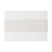 Ivoor Beige Moderne Rand Elegante Monogram Bruilof Uitnodigingen Wikkel (Achterkant Voorbeeld)