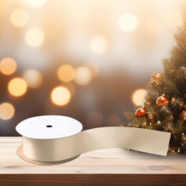 Ivoor Beige Satijnen Lint