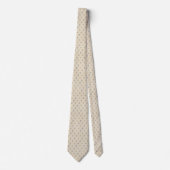Ivoor Blauwe Gouden Foulard Netjes Stropdas (Voorkant)