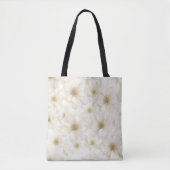 Ivoor Bloemen Abstract Tote Bag (Voorkant)